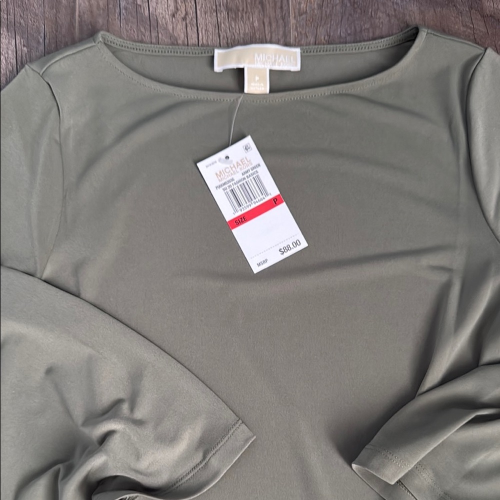 Michael Kors Women's Sage Green Blouse